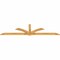Ekena Millwork Redmond Rough Sawn Timber Gable Bracket, Western Red Cedar, 108"W x 27"H x 2"D x 4"F, 6/12 Pitch GBW108X27X0204RED00RWR - alternate 4